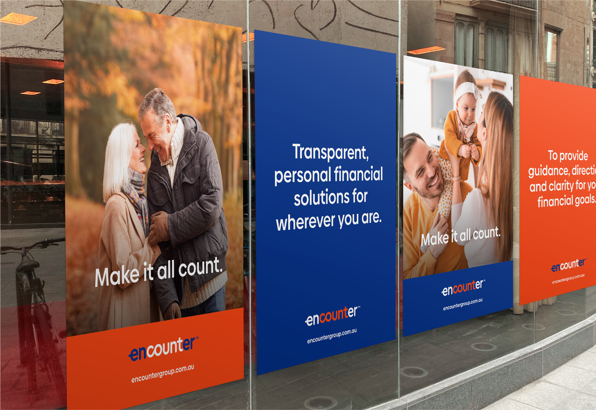 Encounter Group Brand Rollout Mockup