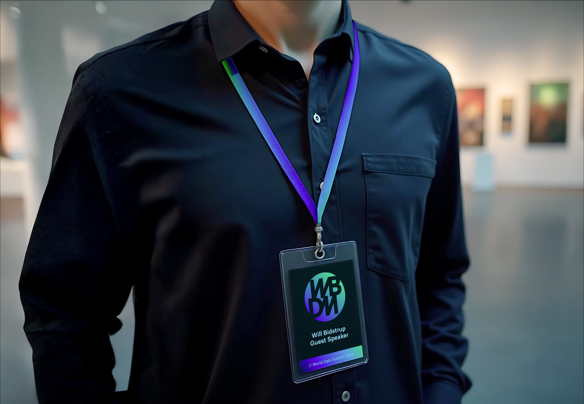 Will Bidstrup Guest Speaker Conference Badge Mockup