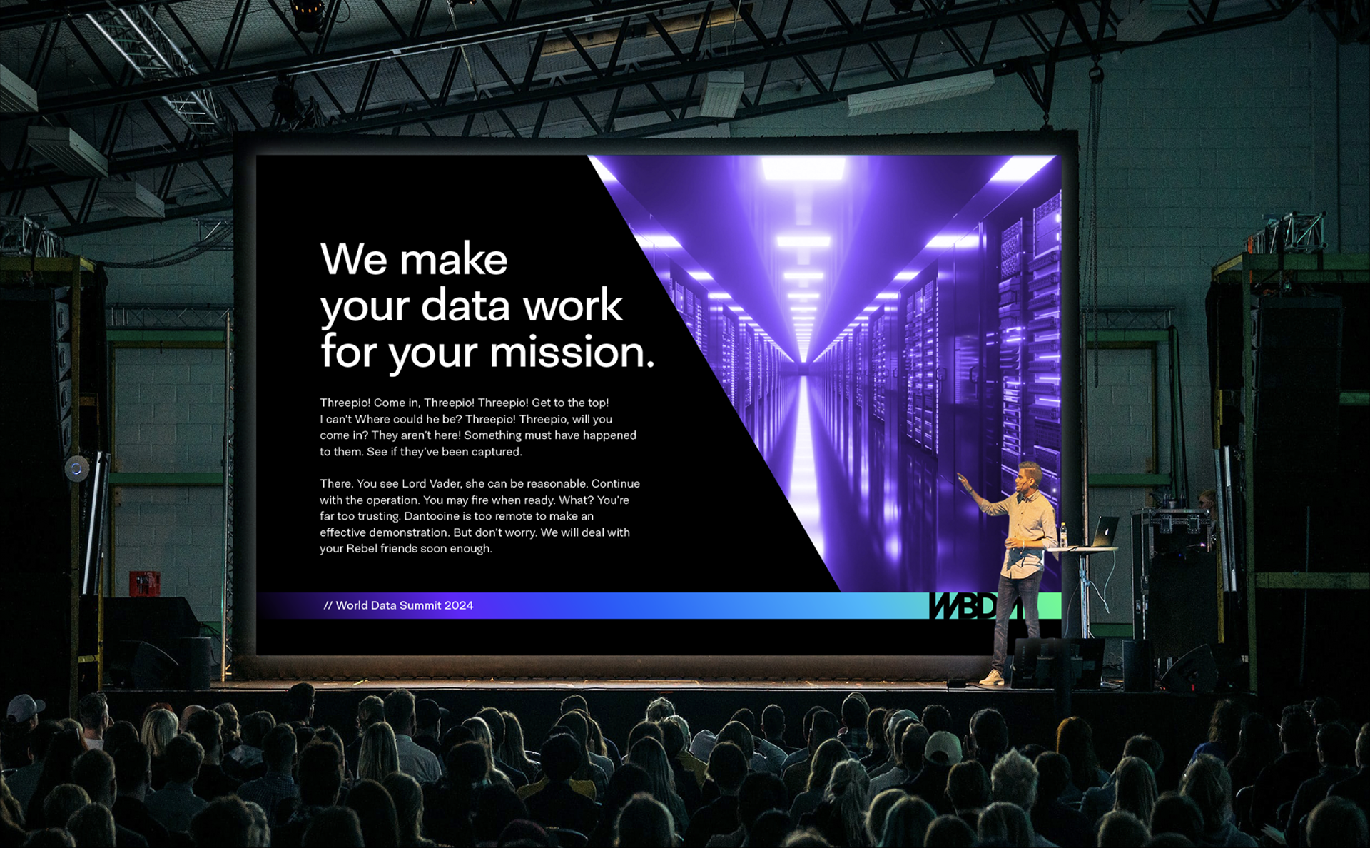 WBDM World Data Summit Keynote Presentation Stage